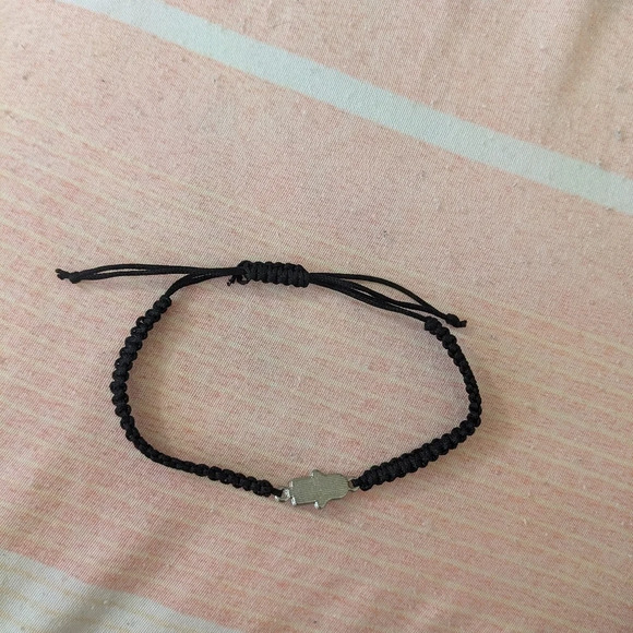 String Tie Hamsa Adjustable  Bracelet - Picture 3 of 3